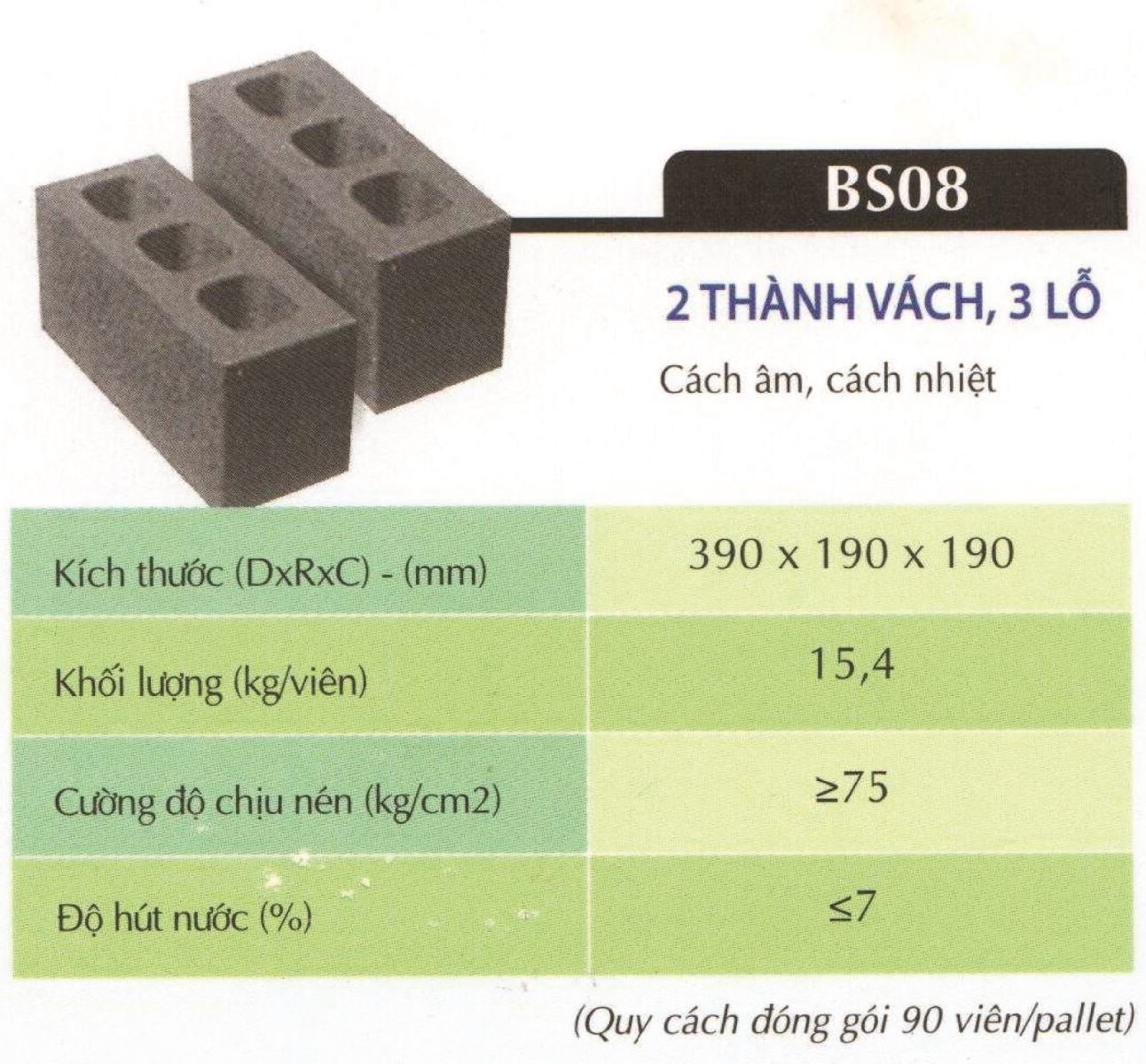 GẠCH RỖNG 200 BS08